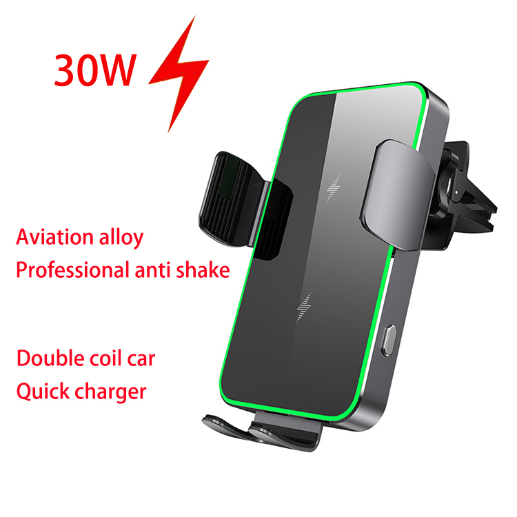 Wireless Car Charger Mount Fast Charging - Uchwyt samochodowy na telefon z ładowarką