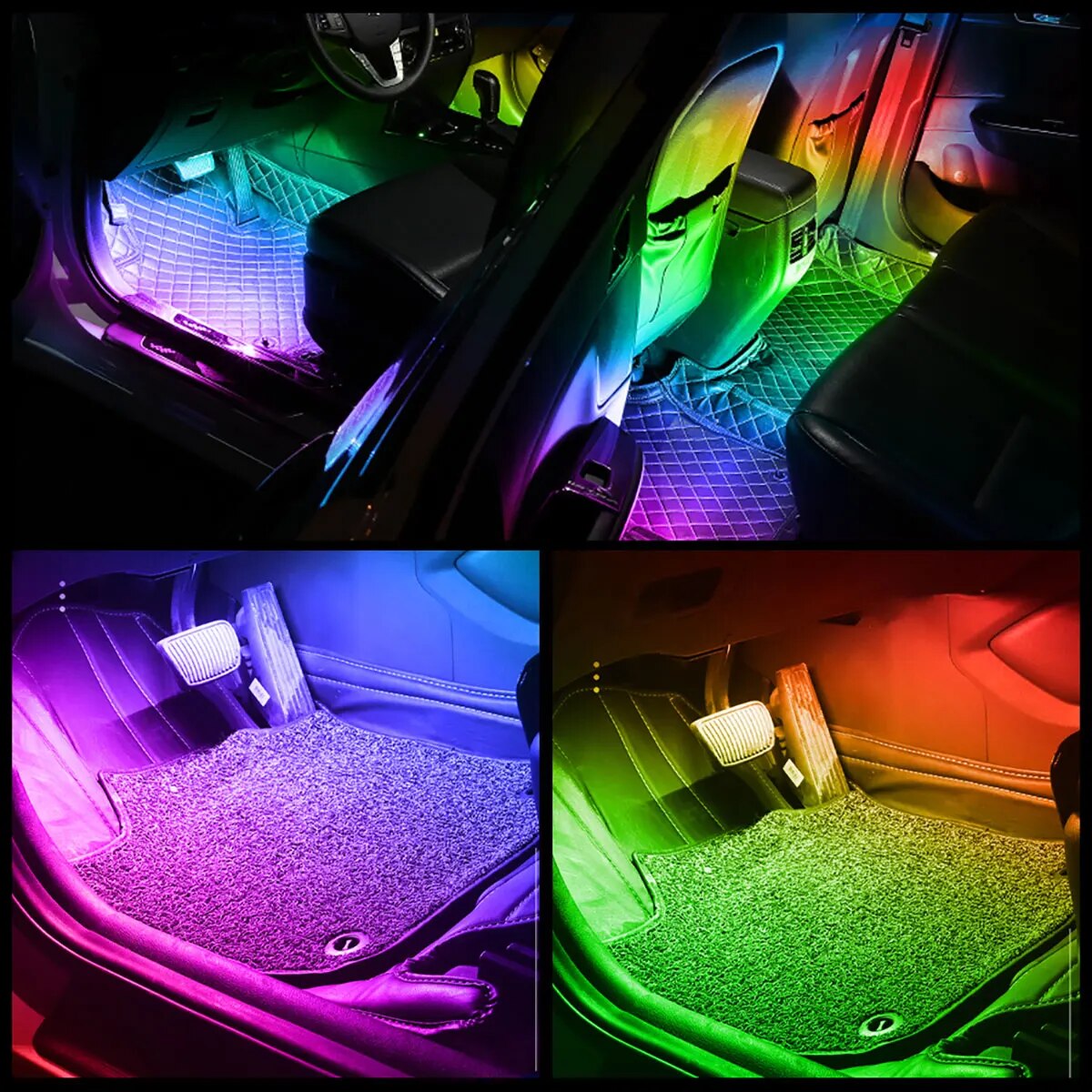 4 w 1 6 w 1 samochód symfonicz – Led Ambient Interior Car Lights App Control recenzja i cena